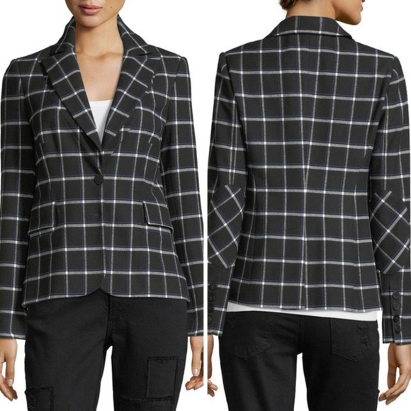 10 Crosby Derek Lam Jackets & Blazers - Derek Lam 10 Crosby Plaid Print Blazer, Size XL